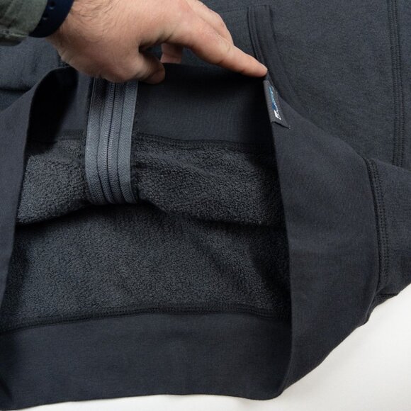 GoPro Zip Hoodie Sweatshirt Men's Medium Logo Camera Gray Fleece Jacket - Picture 8 of 12